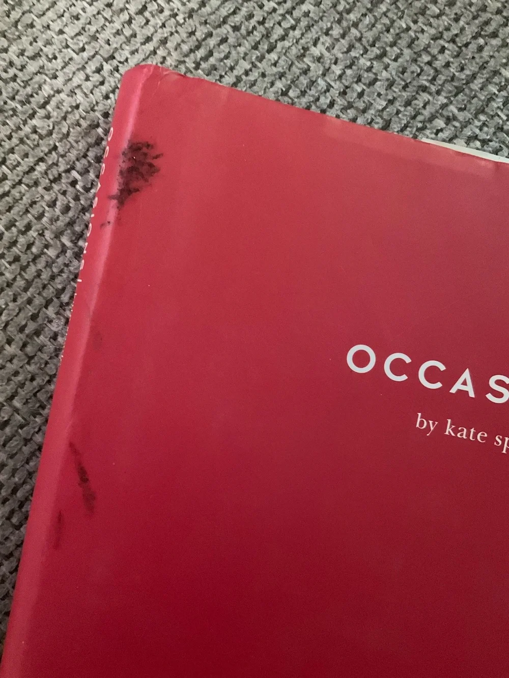 KATE SPADE ♠️ Occasions Red and White Floral Hardcover Book